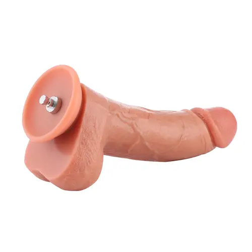 Realistischer Dildo KlicLok® und Saugnapf 21 cm Beige