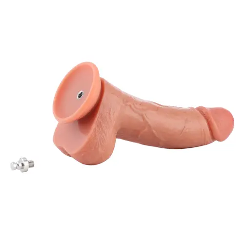 Realistische Dildo KlicLok® en Zuignap 21 cm Beige