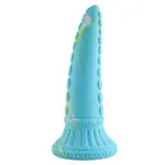 Fantasy Zuignap Dildo 25 cm Tentacle Blauw