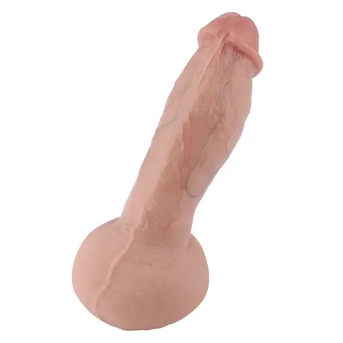 Realistischer Saugnapf Dildo mit Venen 23 cm