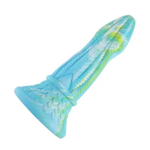 Fantasy Zuignap Dildo Blauw 25 cm Anaal