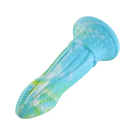 Fantasy Zuignap Dildo Blauw 25 cm Anaal