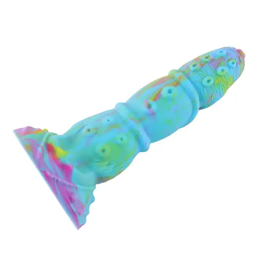 Fantasy Zuignap Dildo Blauw 22 cm Octopussy