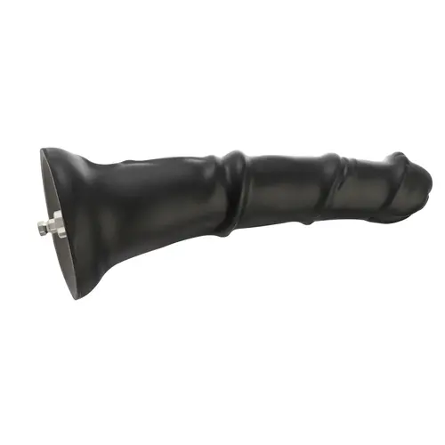 Anale Fantasy Dildo Zwart Opzetstuk 24 cm KlicLok en Zuignap