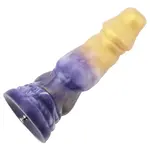 Fantasy Dildo Goud Paars Opzetstuk 21 cm KlicLok