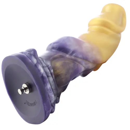 Fantasy Dildo Goud Paars Opzetstuk 21 cm KlicLok