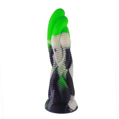 Fantasy Dildo Rattan KlicLok en Zuignap 24 CM Groen