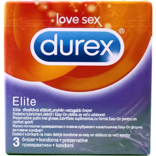 Durex Durex Elite Condom 9-pack Ultrathin with extra lubricant