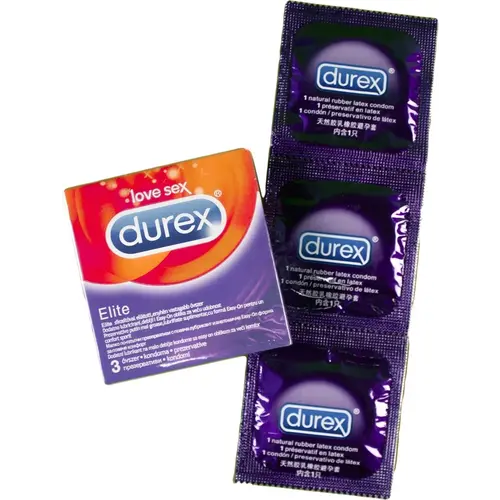 Durex Durex Elite Kondom 9er-Pack Ultrathin mit extra Gleitmittel