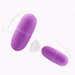 Mini egg vibrator With remote control Purple