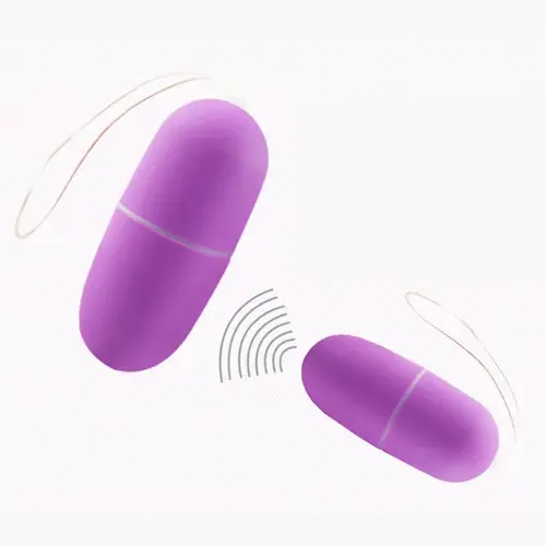Mini egg vibrator With remote control Purple