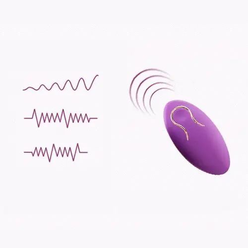 Mini egg vibrator With remote control Purple