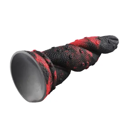 Fantasy Monster Dildo mit Saugnapf 21 cm Geflecht Schlange