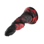 Fantasy Monster Dildo mit Saugnapf 21 cm Geflecht Schlange