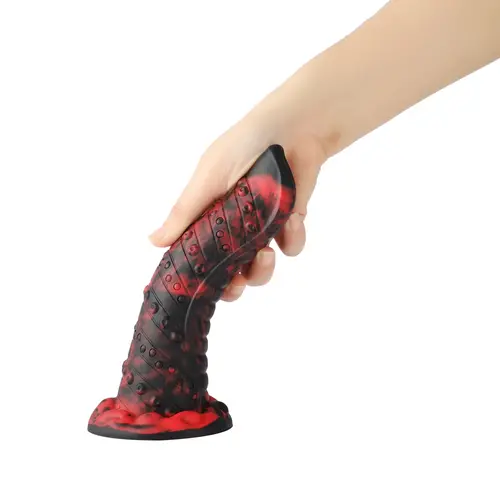 Fantasy Monster Dildo Met Zuignap 21 cm Red Tongue