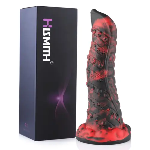 Fantasy Monster Dildo With Suction Cup 21 cm  Red Tongue
