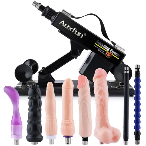 Auxfun® Basic Sex Machine Paket Dimitri mit Dildos und Verlängerungen