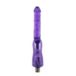 Dubbele geribbelde 3XLR dildo voor  voor Auxfun Basic Seksmachine 23 cm