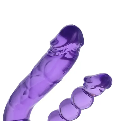 Double ribbed 3XLR dildo for for Auxfun Basic Sex Machine 23 cm