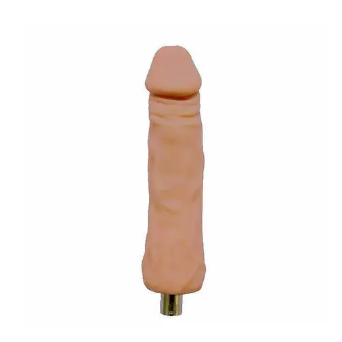 Dildo biegsam 3XLR für Auxfun Basic Sex Machine Beige 18 cm