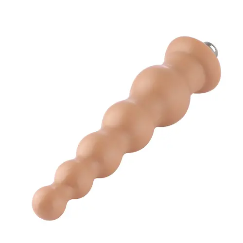 Geribbelde Dildo 3XLR voor Auxfun Basic Seksmachine Beige 21 cm