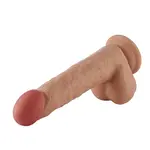 Dildo 3XLR for Auxfun Basic Sex Machine Beige 25.5 cm