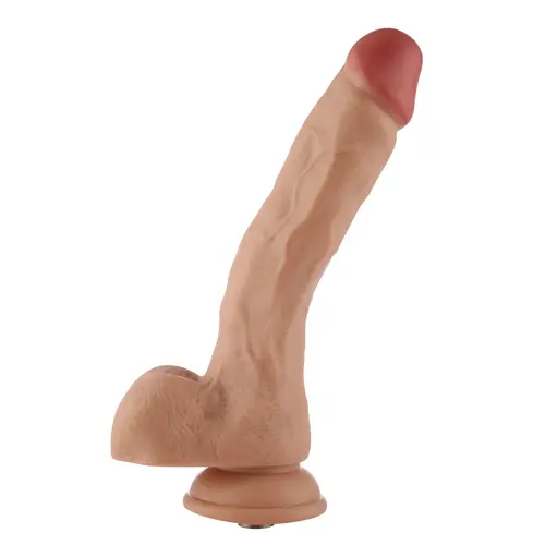 Dildo 3XLR voor Auxfun Basic Seksmachine Beige 24 cm