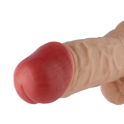 Dildo 3XLR voor Auxfun Basic Seksmachine Beige 22 cm Extra Dik