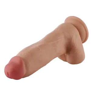 Dildo 3XLR voor Auxfun Basic Seksmachine Beige 20.5 cm Extra Dik