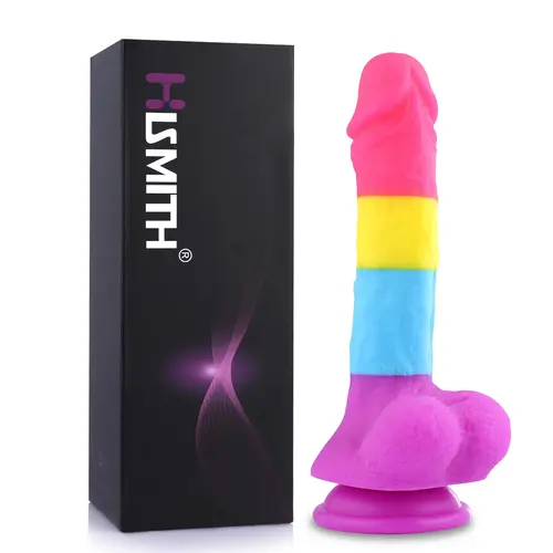 Fantasy Rainbow Sugar Suction Cup Dildo 22 cm