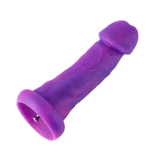 Fantasy Dildo Zacht KlicLok en Zuignap 22 CM Paars