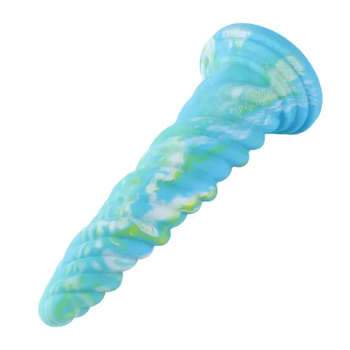 Anale Fantasy Dildo met Structuur KlicLok en Zuignap 26 CM