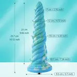 Anal Fantasy Dildo mit texturiertem KlicLok und Saugnapf 26 CM