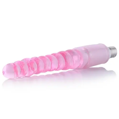 Geribbelde Anale Dildo 3XLR Connector  voor Auxfun Basic Seksmachine