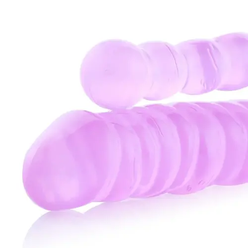 Dubbele geribbelde 3XLR dildo voor  voor Auxfun Basic Seksmachine