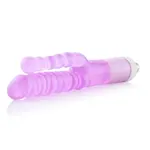 Double ribbed 3XLR dildo for for Auxfun Basic Sex Machine