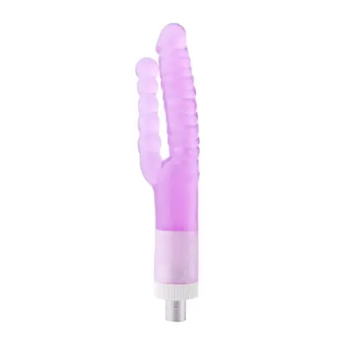 Doppelt gerippter 3XLR Dildo für Auxfun Basic Sex Machine