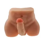 3D Unterkörper mit großem, dickem Penis und engem Arsch!