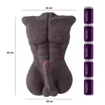 Männlicher Körper mit großem flexiblen Penis Sexpuppe Anthony Sex Body