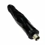 Schwarzer Dildo 17 CM mit 3XLR Stecker für Auxfun Basic Sex Machine