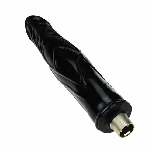 Black Dildo 17 CM with 3XLR Connector for Auxfun Basic Sex Machine