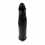 Zwarte Dildo 17 CM met 3XLR Connector  voor Auxfun Basic Seksmachine