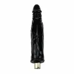 Zwarte Dildo 17 CM met 3XLR Connector  voor Auxfun Basic Seksmachine