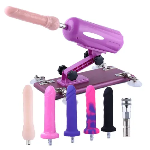 Package Morado Sex Machine Auxfun Basic With 2 dildos and pocket pussy