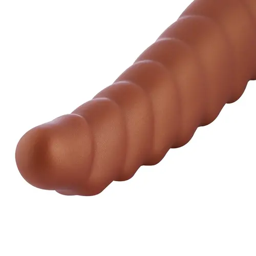 Dildo P-Spot Arthropod KlicLok and Suction Cup 25 CM Golden Brown