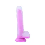 Glow in the Dark Dildo KlicLok 24 CM Roze