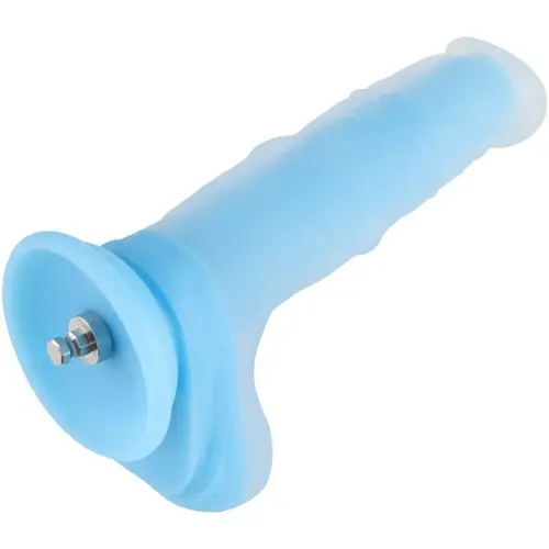 Glow in the Dark Dildo KlicLok and Suction Cup 20 CM Blue