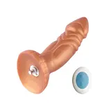 Dildo Vibrerend inclusief Afstandsbediening 21 CM KlicLok Goud