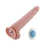 Dildo Vibrating including Remote Control 28 CM KlicLok Nude