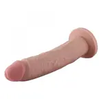 Dildo Vibrerend inclusief Afstandsbediening 25 CM KlicLok Beige